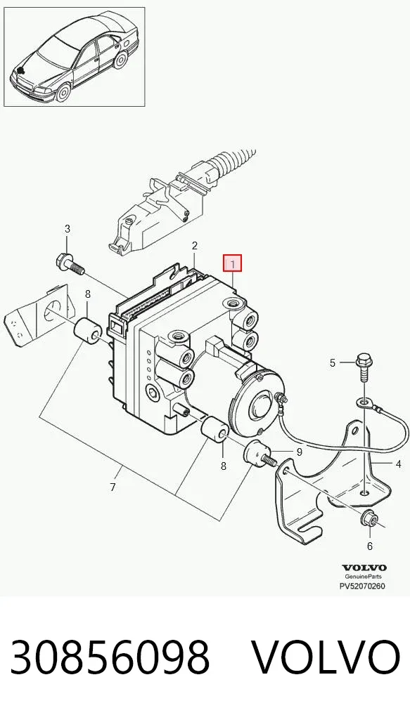 Блок АБС 30856098 Volvo