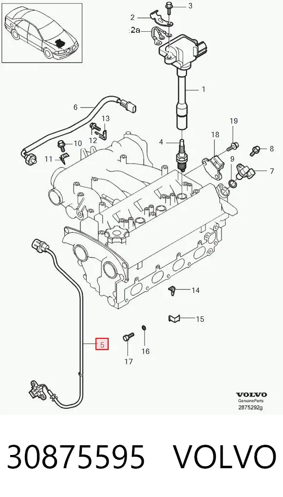 Датчик распредвала 30875595 Volvo