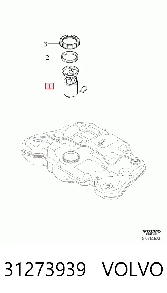 Бензонасос 31273939 Volvo