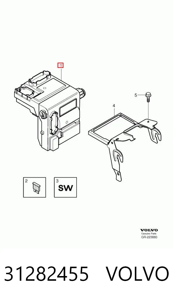 Блок предохранителей 31282455 Volvo