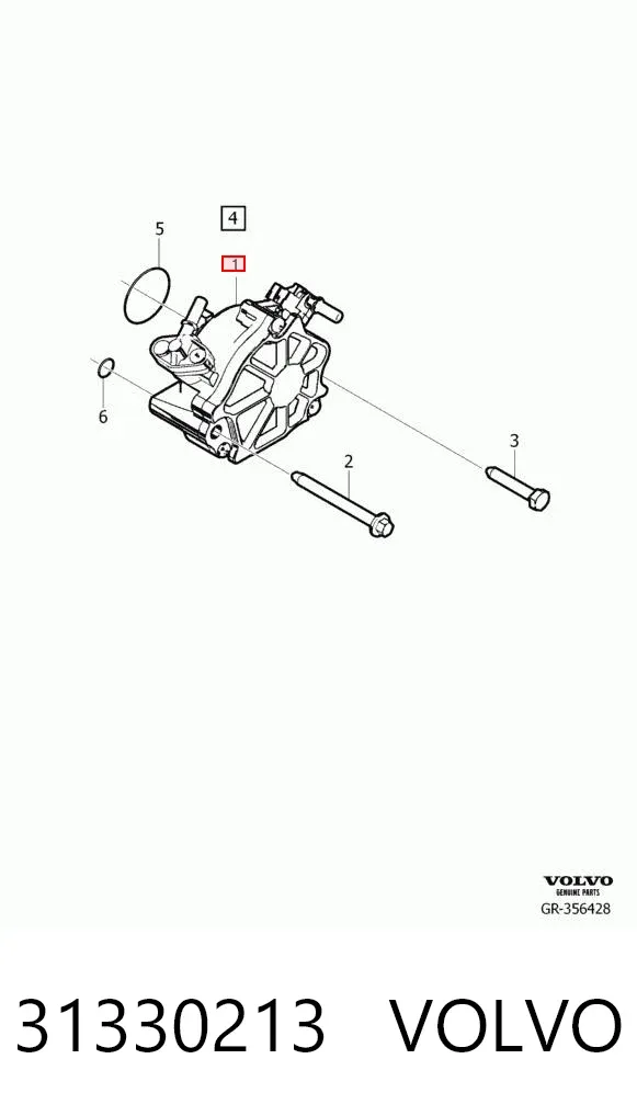 Вакуумный насос 31330213 Volvo