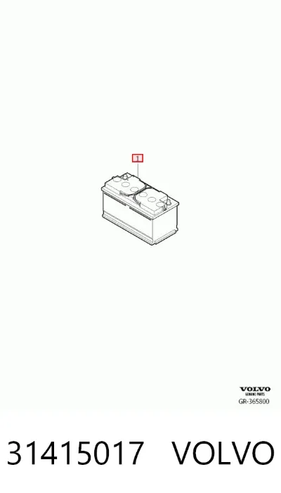 Акумуляторна батарея Вольво 95 А/г 12 В (31415017)
