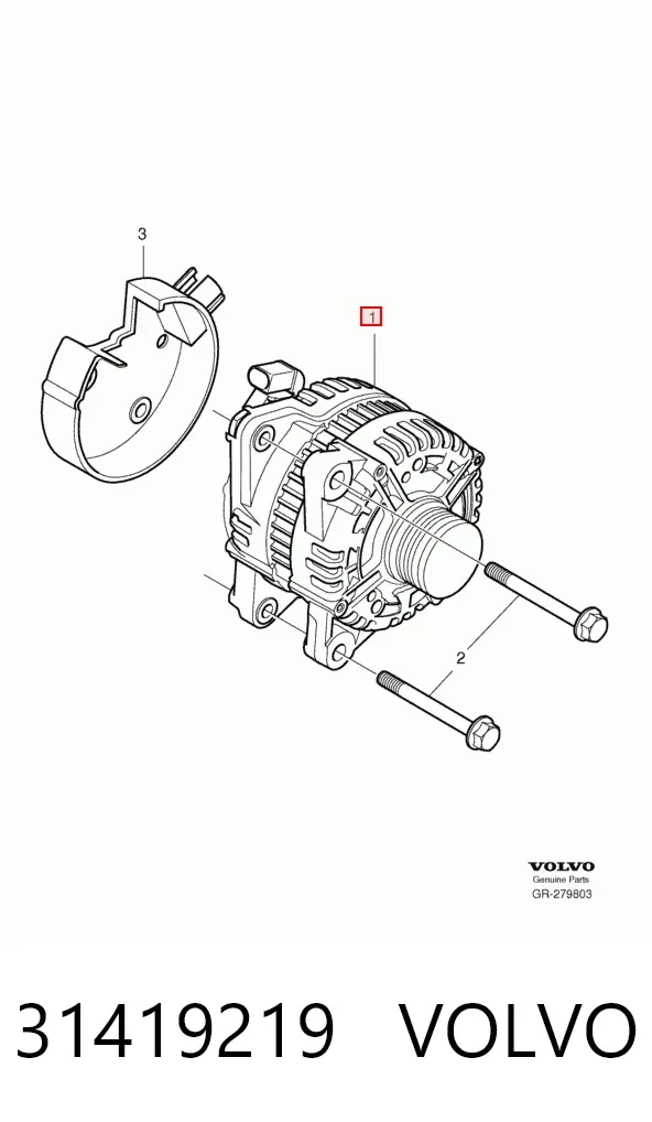 Генератор 31419219 Volvo
