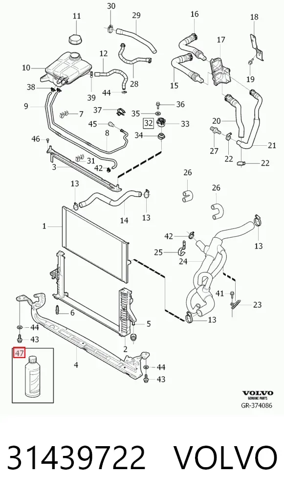 Антифриз 31439722 Volvo