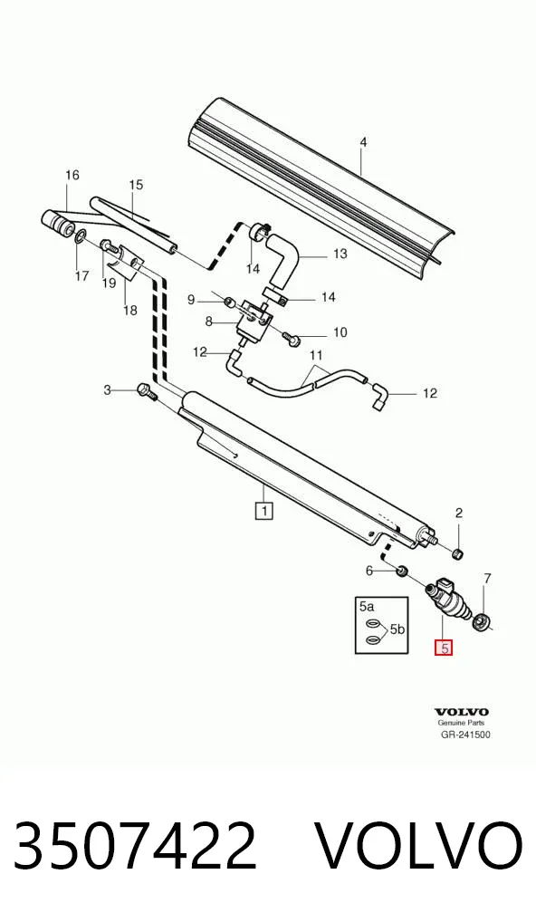 Топливные форсунки 3507422 Volvo