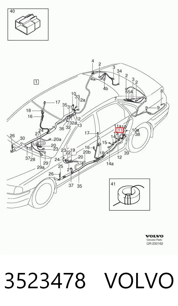 Генератор 3523478 Volvo