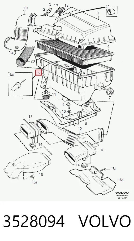Корпус фильтра 3528094 Volvo