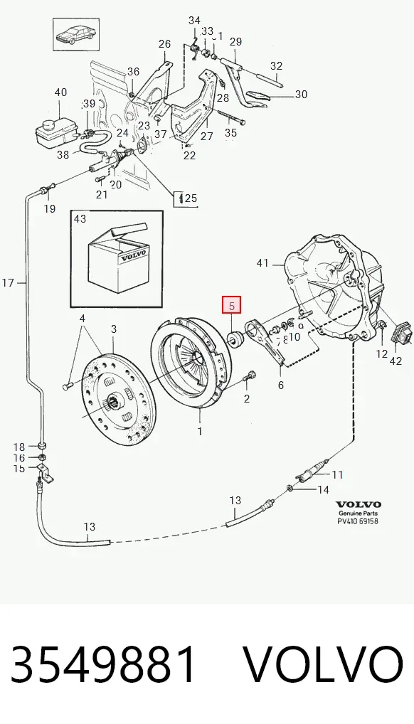 Выжимной подшипник 3549881 Volvo