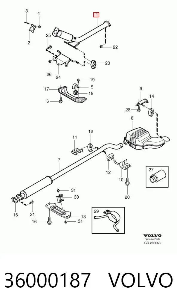 Катализатор 36000187 Volvo