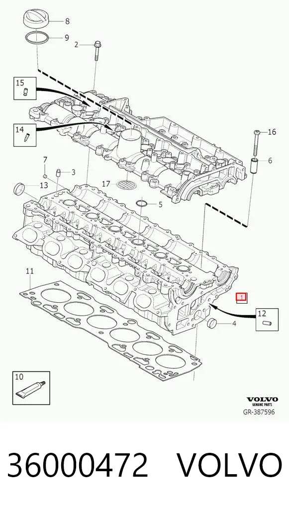 ГБЦ 36000472 Volvo