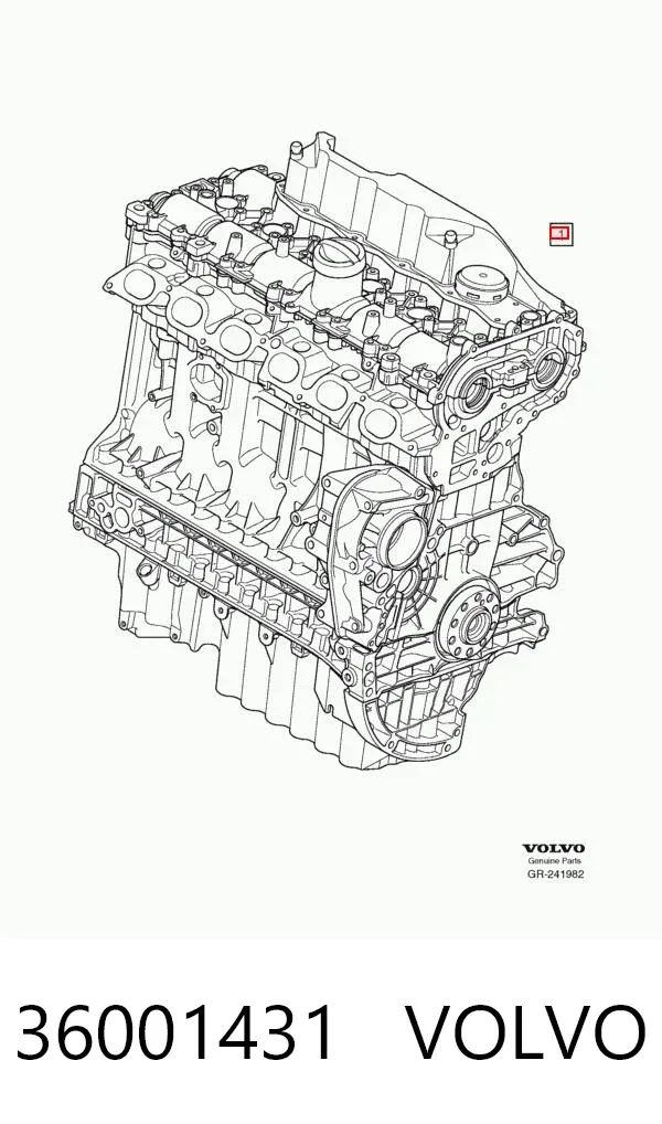 Двигатель 36001431 Volvo