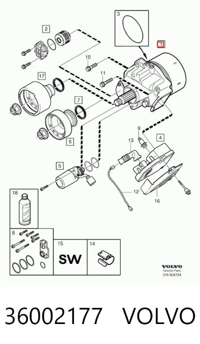 Муфта Haldex VOLVO 36002177