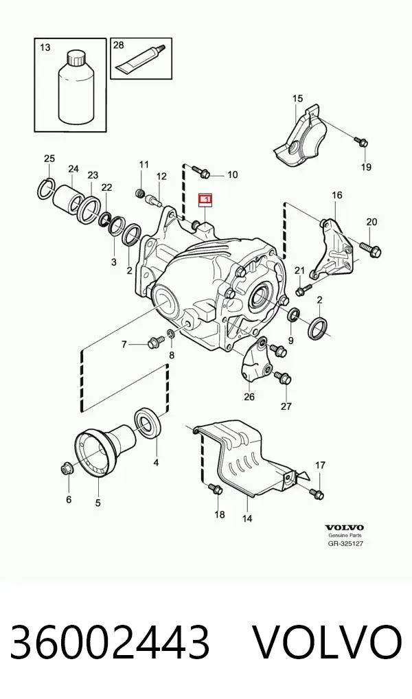 Раздатка 36002443 Volvo