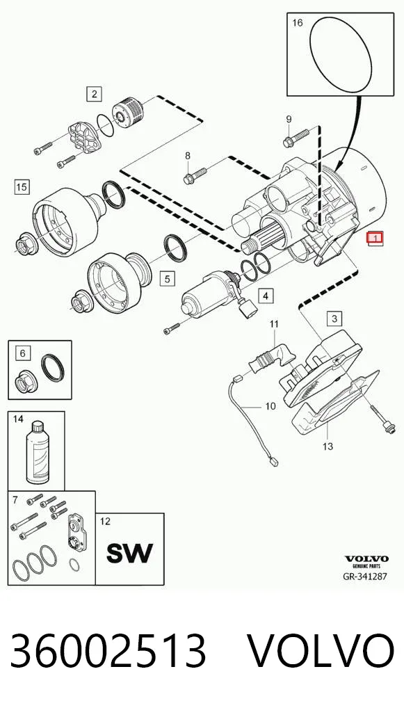 Муфта Haldex 36002513 Volvo
