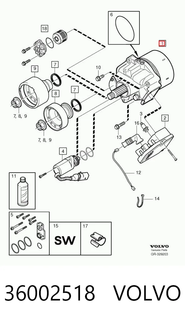 Муфта Haldex 36002518 Volvo
