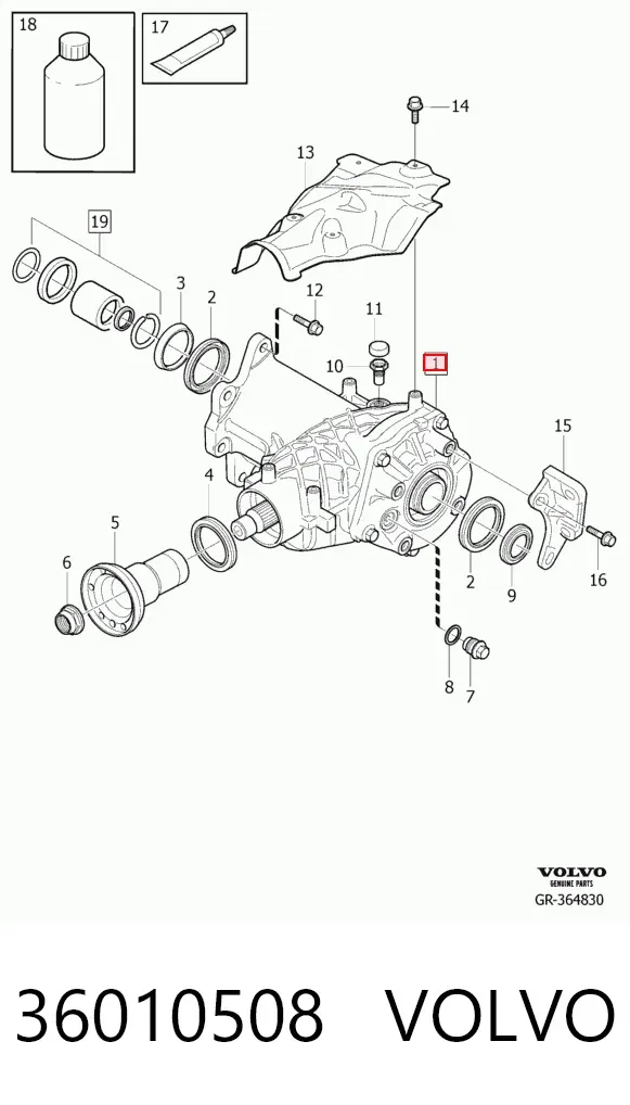 Раздатка 36010508 Volvo