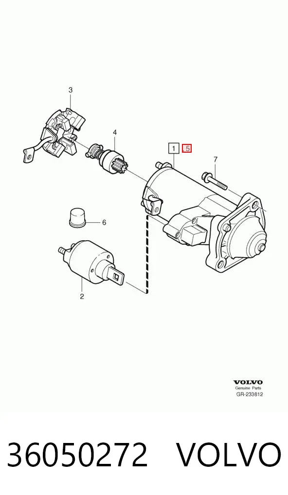 Стартер 36050272 Volvo