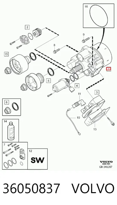 Муфта Haldex VOLVO 36050837