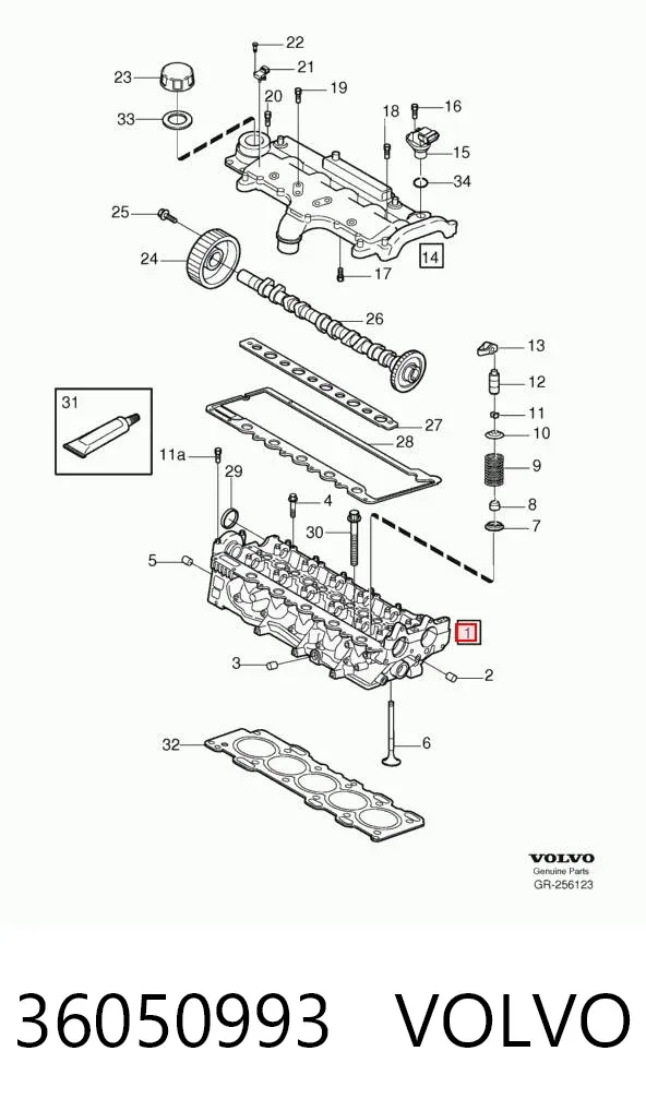 ГБЦ 36050993 Volvo