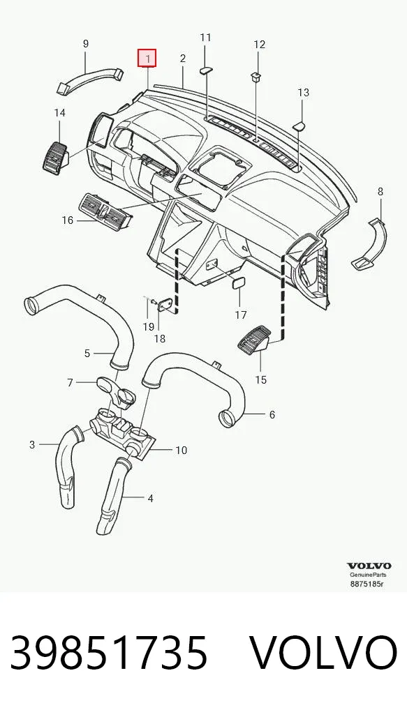 Торпедо 39851735 Volvo