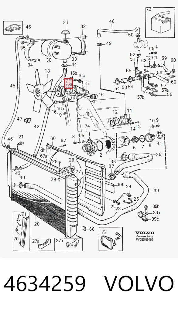 Помпа 4634259 Volvo