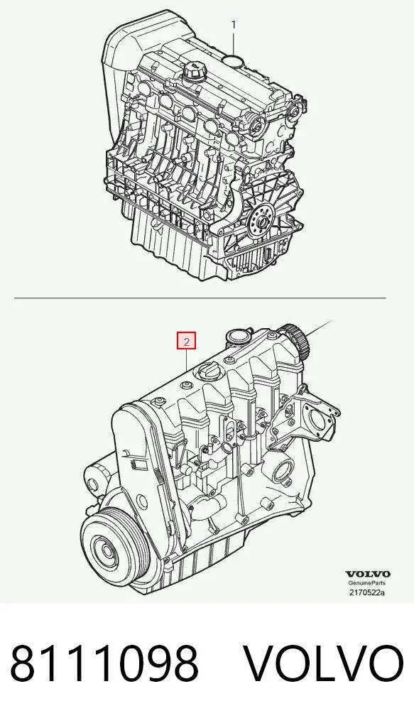 Двигатель 8111098 Volvo