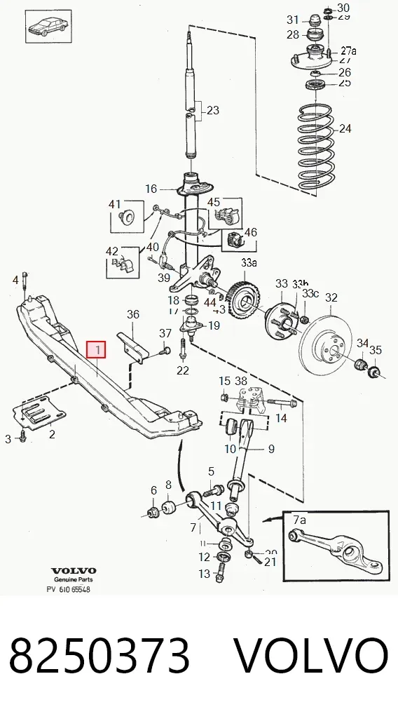 Подрамник передний 8250373 Volvo