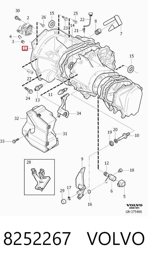 КПП 8252267 Volvo