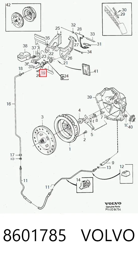Главный цилиндр сцепления 8601785 Volvo