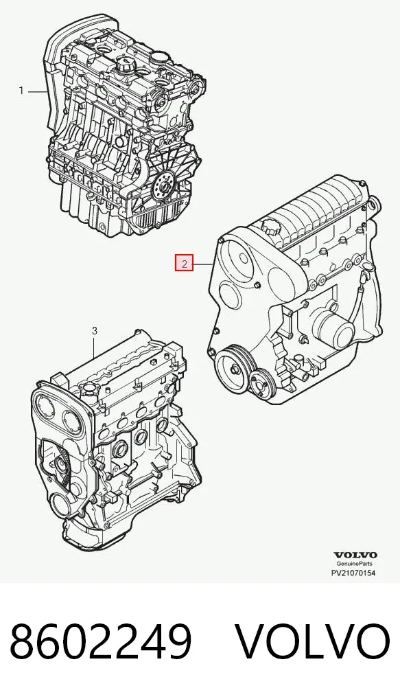 Двигатель 8602249 Volvo