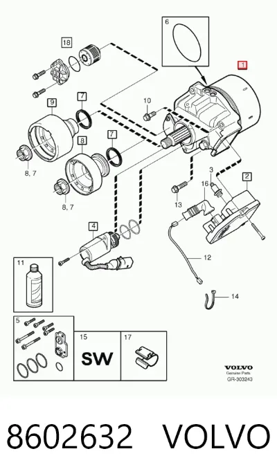 Муфта Haldex VOLVO 8602632