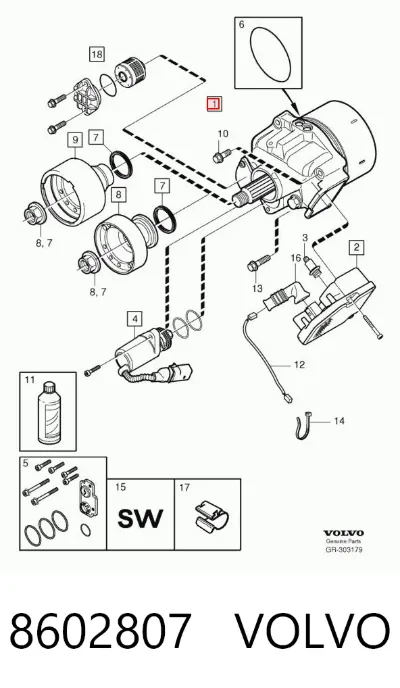 Муфта Haldex VOLVO 8602807