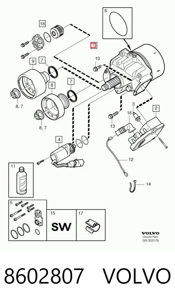 Муфта Haldex 8602807 Volvo
