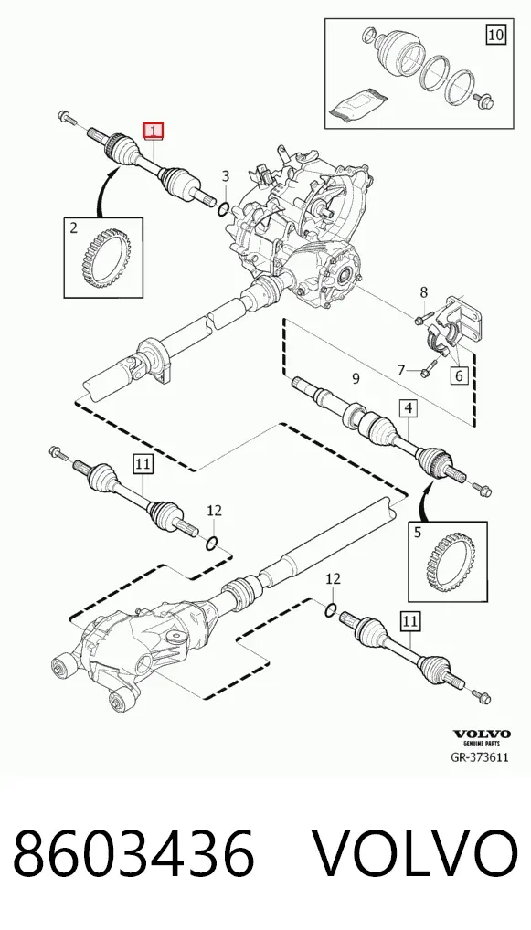 Рулевая рейка 8603436 Volvo