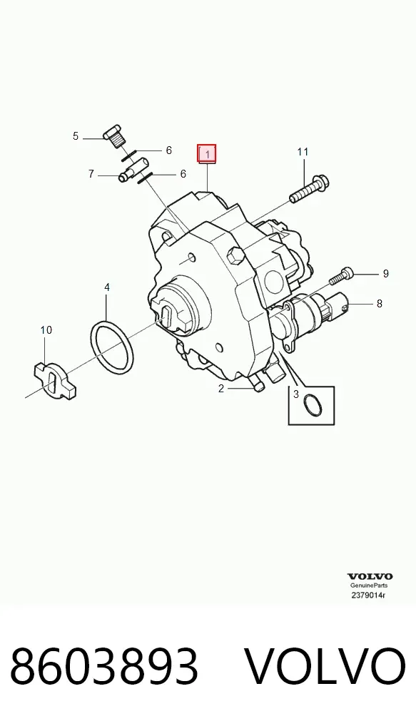 ТНВД 8603893 Volvo