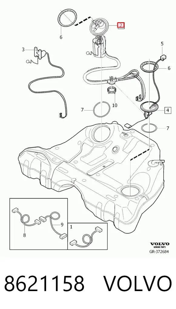 Бензонасос 8621158 Volvo