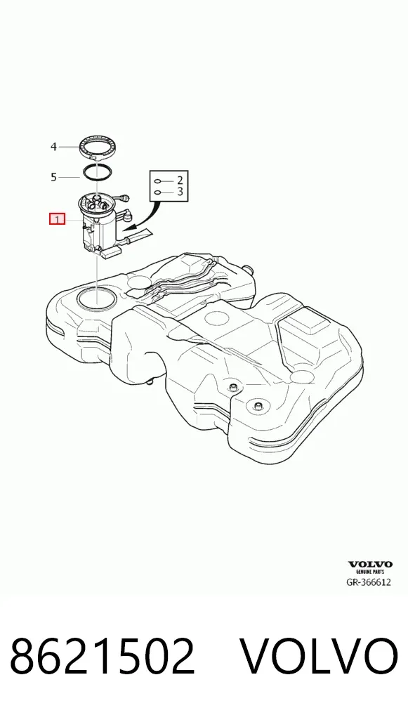 Бензонасос 8621502 Volvo