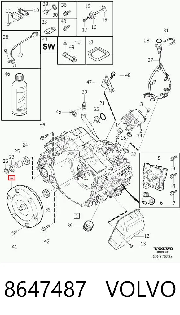 Гидротрансформатор 8647487 Volvo