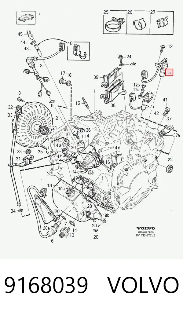 Датчик скорости 9168039 Volvo