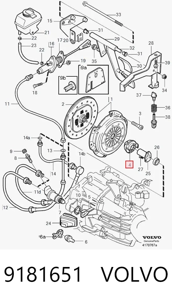 Выжимной подшипник 9181651 Volvo