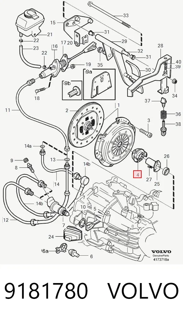 Выжимной подшипник 9181780 Volvo