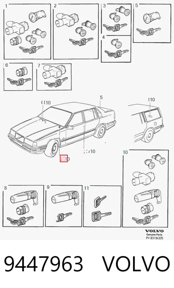 Контактная группа 9447963 Volvo
