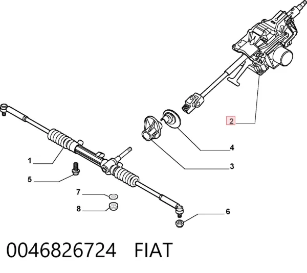 Рулевая колонка 0046826724 Fiat/Alfa/Lancia