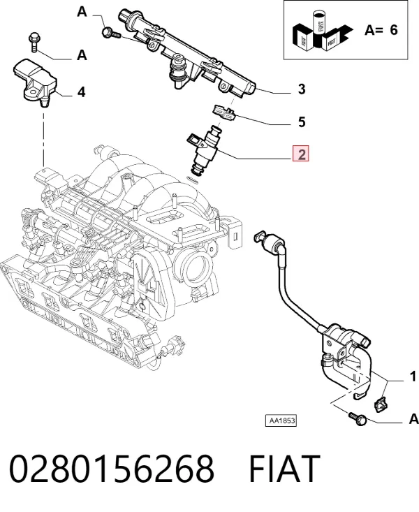 Топливные форсунки 280156268 Bosch