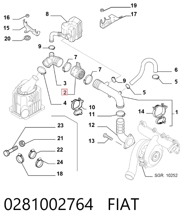 ДМРВ 0281002764 Fiat/Alfa/Lancia