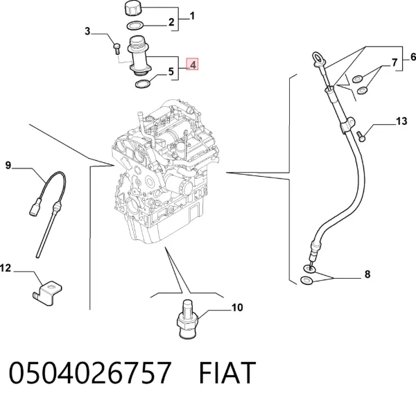  0504026757 Fiat/Alfa/Lancia