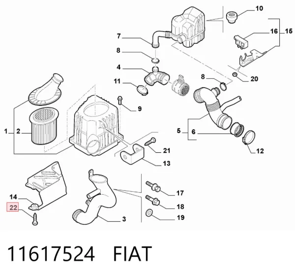  11617524 Fiat/Alfa/Lancia