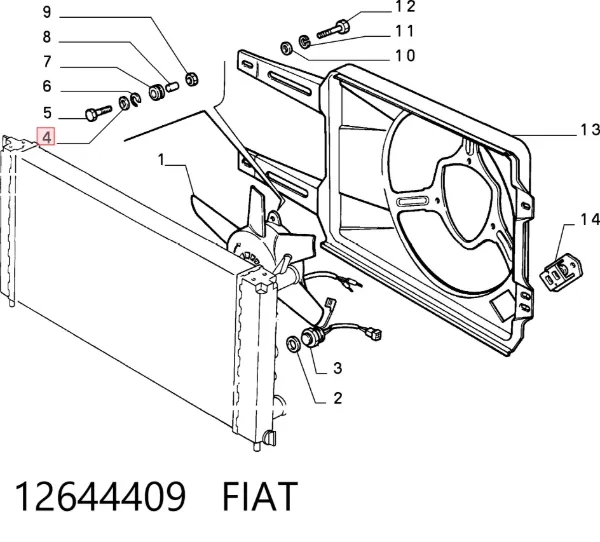  12644409 Fiat/Alfa/Lancia