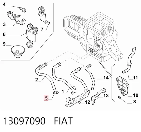  13097090 Fiat/Alfa/Lancia