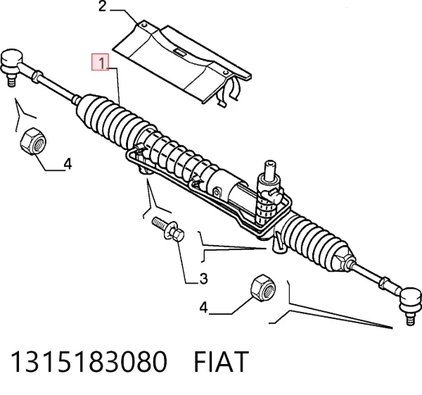 Рулевая рейка 1315183080 Fiat/Alfa/Lancia